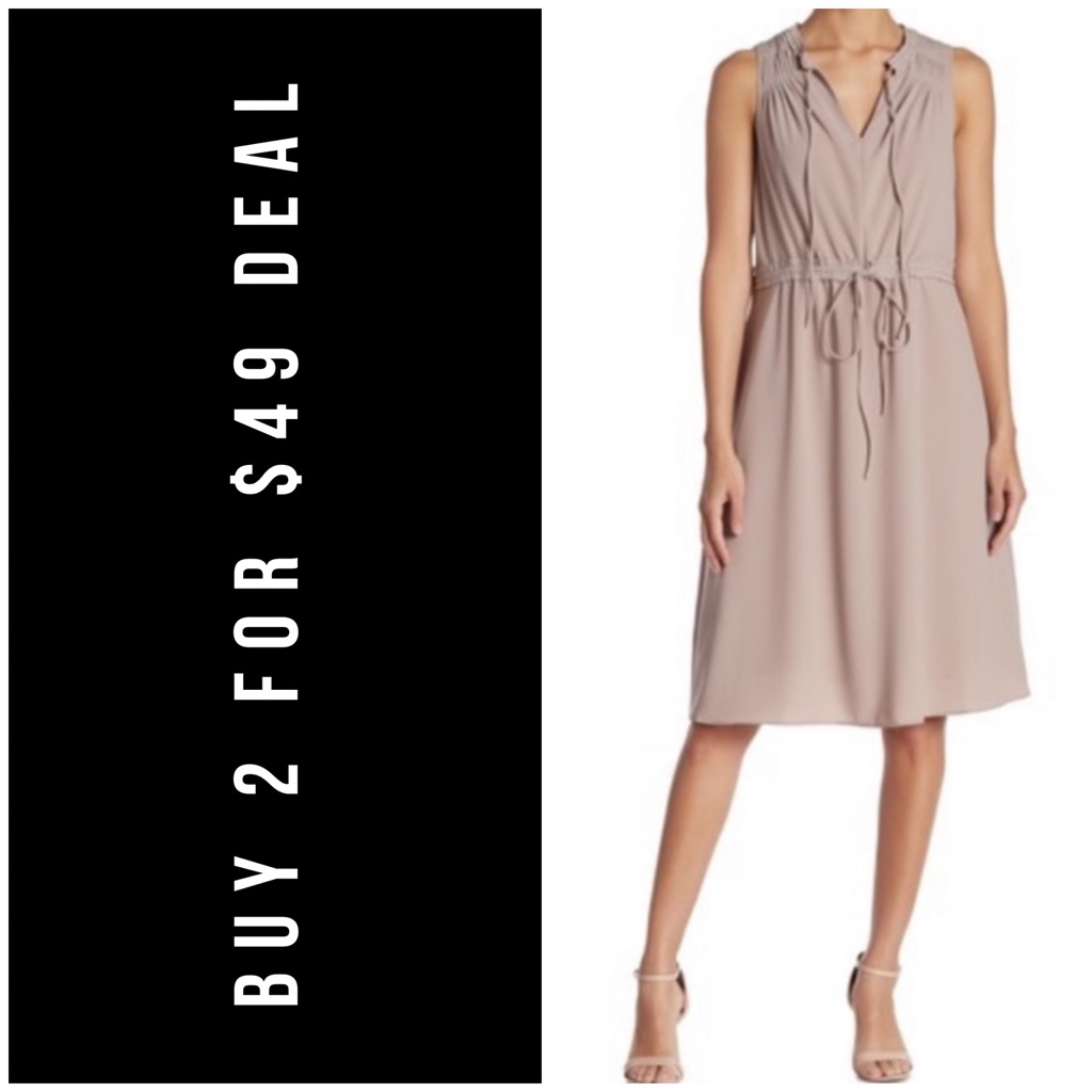 Last2//Mocha Sleeveless Dress